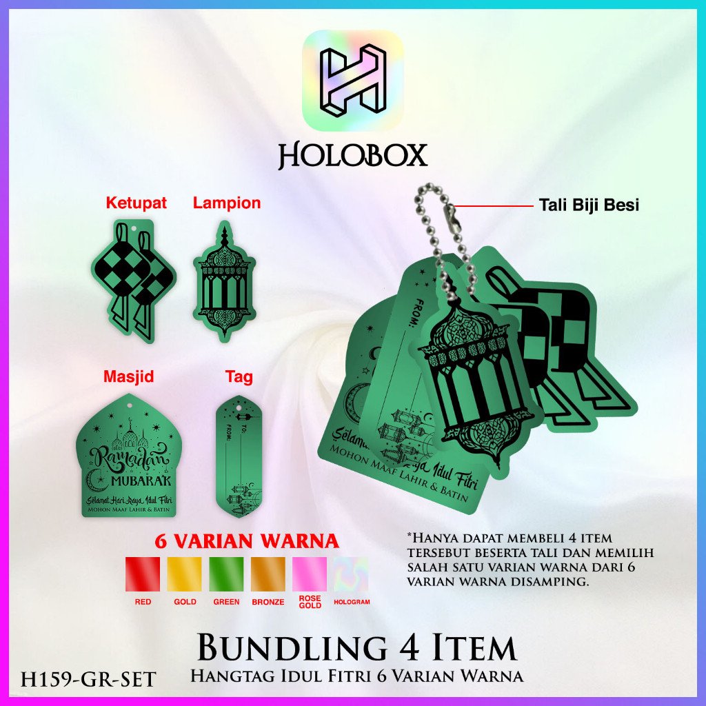 Hangtag Idul Fitri Premium - Aksesoris Lebaran - H159 Set - Image 3