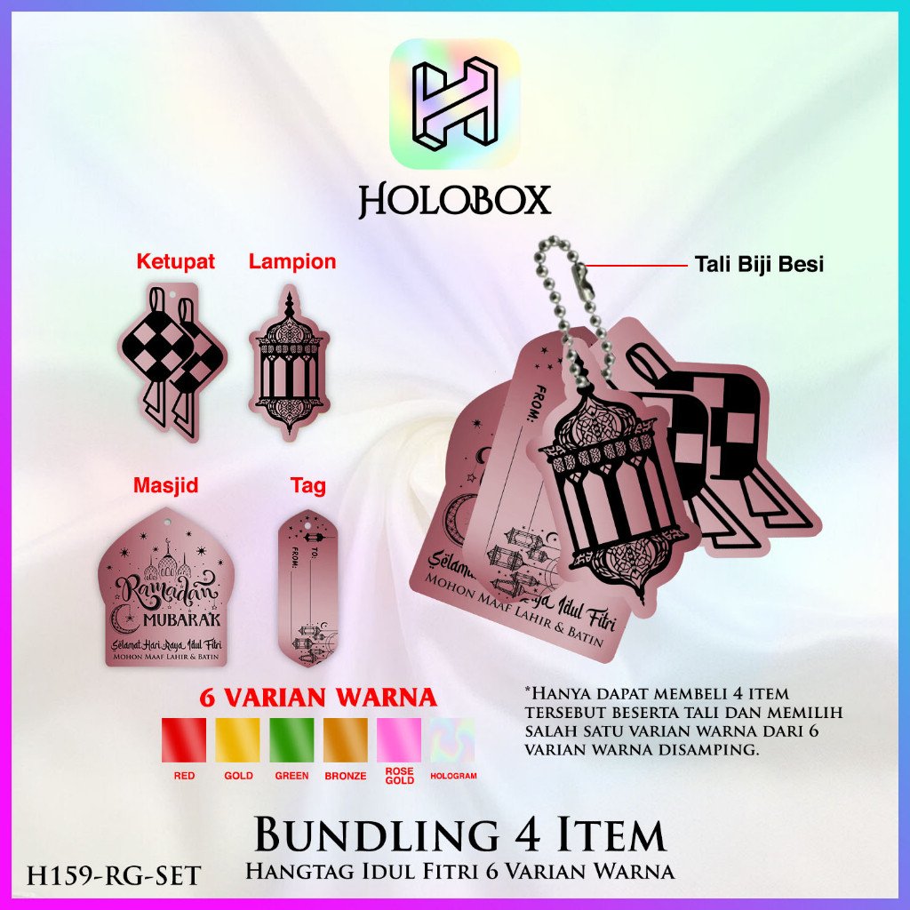 Hangtag Idul Fitri Premium - Aksesoris Lebaran - H159 Set - Image 5