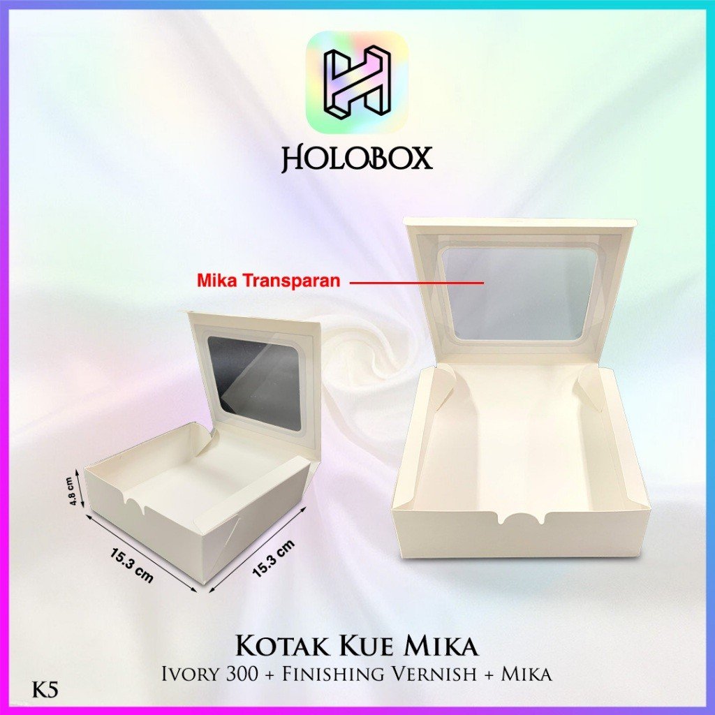 Box Mika - Dus Kue - Box brownies -Bakery - Snack Box - K5-01