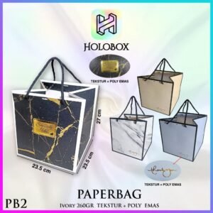 Paper Bag / Tas Kertas / Goodie Bag Jumbo / Polos / Tas Kado Motif / Gift / Kantong Souvenir / PB2