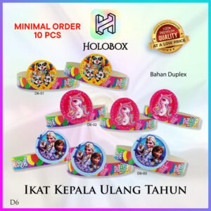 Topi Ulang Tahun | Karakter | Topi Pesta | Duplex | Murah |  64x3 |D6