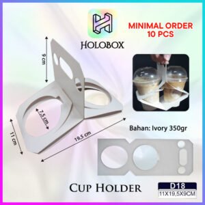 Paper Cup Holder | Cup Holder | Tempat Taruh Gelas | Tatakan Gelas | Paper Cup |D18