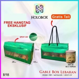 Box Hampers/Gable Box /Kotak Idul Fitri/Toples tabung / B98