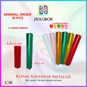 Box Parfum-Tester Parfum-Metalize Mewah-Box Premium-C38