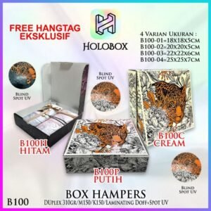 Box Hampers / Dus Packaging Hijab Mukena Baju Pakaian / Kotak Kado / Souvenir - B100
