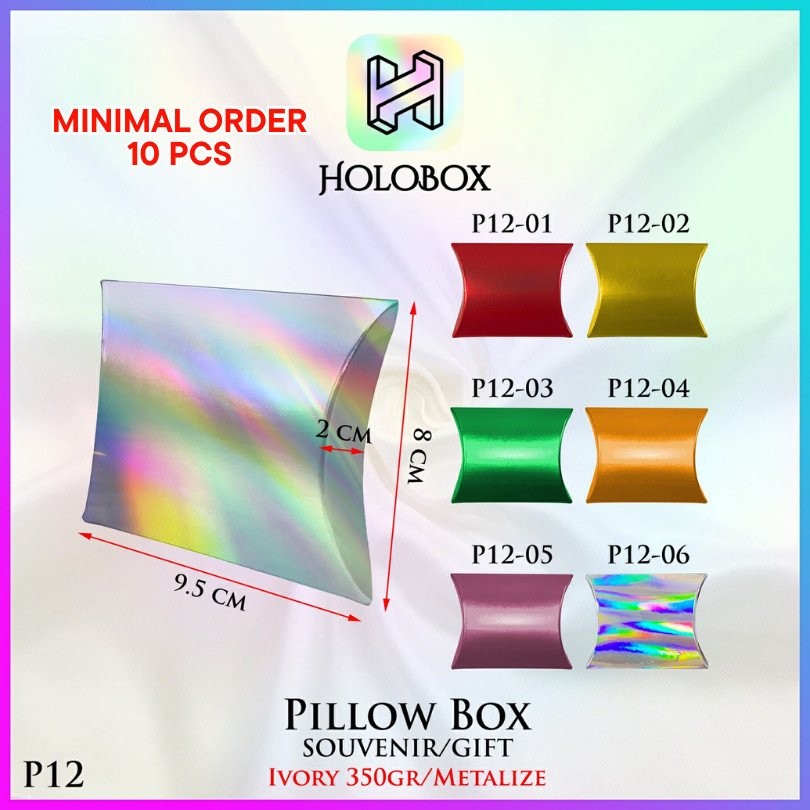 Pillow box - Kotak souvenir - Gift box ulang tahun anak P12