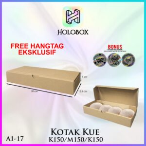 Box/Dus/Kotak Polos/Packaging/Kue/Corrugated/Serbaguna Uk.30x12.5x5 A1-17