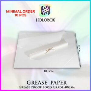 Kertas Burger | Kertas Panggang | Grease Food Paper | Murah 40 gsm 75x100|D11-01