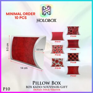 Pillow box - Kotak souvenir - Gift box ulang tahun anak unik | P10