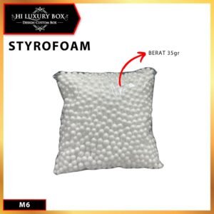 Butiran Gabus Sterofoam / Styrofoam Bola Putih Hiasan Souvenir / Aksesoris Hampers/M6