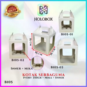 Gable Box-Cupcake-Box Puding-Kotak Kue-Kue muffin - B105