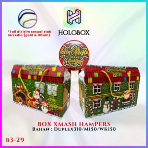 Box Natal / Gift Hampers / Dus Christmas / Gable / Kotak Kado / B3-29
