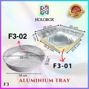 Alumunium|Foil Tray |Wadah Alumunium|Foil|Baked Tray|F3