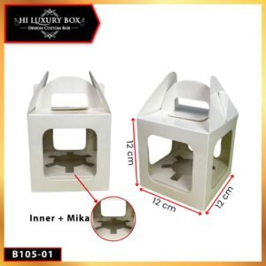 Gable Box-Cupcake-Box Puding-Kotak Kue-Kue muffin - B105