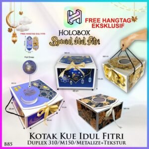 Box Hamper Kotak Lebaran Idul Fitri Dus Packaging Hologram - B88
