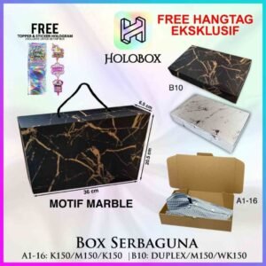 Kotak Kado | Kotak Serbaguna | Kotak Souvenir | Duplex | Murah 36x20.5x6.5 Marble |B10