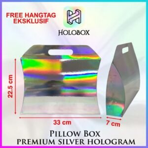 Kotak Kado - Pillow Box - Box HIjab - Gift Box Hologram - Gable Box - Packaging - Souvenir - Bridesmaid C29
