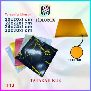 Tatakan Kue|Cake |Alas Kue Sterofoam|Tray|Aksesoris|Kotak|T32