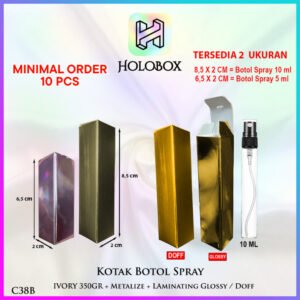 Box Parfum-Tester Parfum-Metalize Mewah-Box Premium- C38B