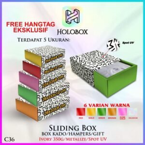 Slide Box/Kotak Kado/Box Premium/Box Hampers/Gift Box - C36