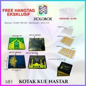Box Nastar/Kotak Kue Lebaran/Box Coklat/Tray Mika  - B83