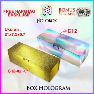 Box Hologram / Gift Box / Bungkus Kado / Kotak Hampers / Packaging Souvenir /  C12