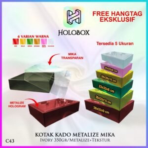 Box mika-box hologram-kotak kado-Box Hampers-C43