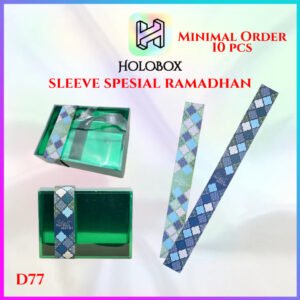 Sleeve Lebaran D77 - Paper Belt Idul Fitri - Aksesoris Box - Minimal Order 10PCS