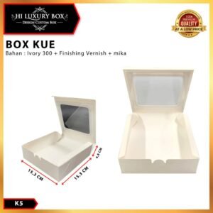 Box Mika - Dus Kue - Box brownies -Bakery - Snack Box - K5-01