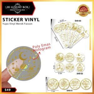 Sticker Lebaran|Idul Fitri|Vinly|Fasson|Segel|Label|Aksesoris|S49