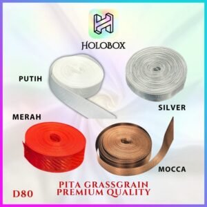 Pita Grosgrain Kado 1 Inch 2.5 cm Panjang 20 Meter D80 Satin Ribbon untuk Kado dan Bucket| D80