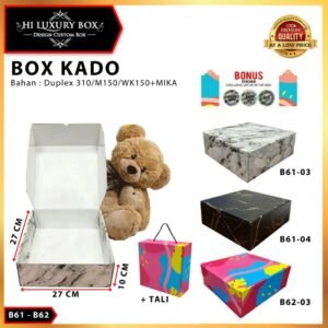 Kotak Kado/Box Hampers/Baju/Dus serbaguna - B62