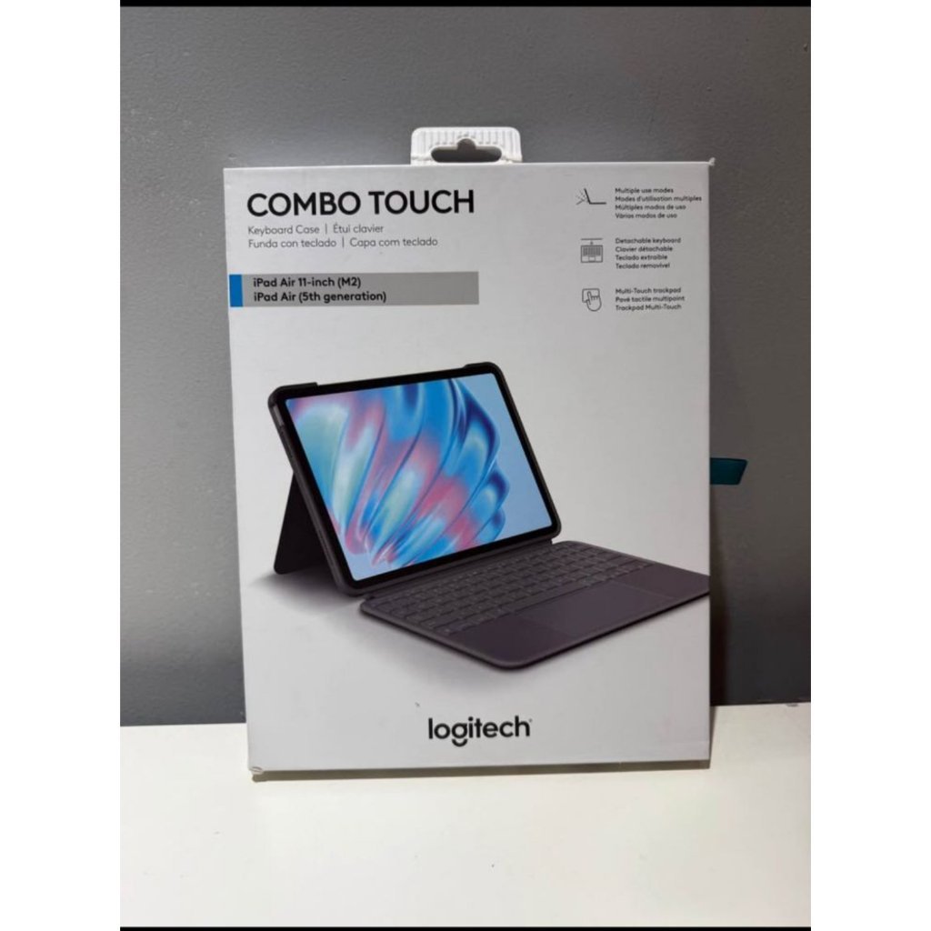 Casing Keyboard Logitech dengan Trackpad dan Backlit untuk iPad 10th Gen & A16
