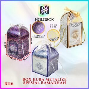 Box Hampers/Box Kuba Metalize B116/Toples 500gr-Box Premium B116