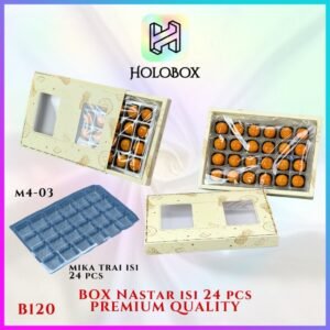 Box Nastar 24 Pcs Premium QualityDus Kue Nastar Coklat & Cake | Ivory 350gr |B120