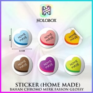 Sticker Home Made | Label Ucapan | Laminating Glossy | Murah 3.5x3.5 Putih|S17