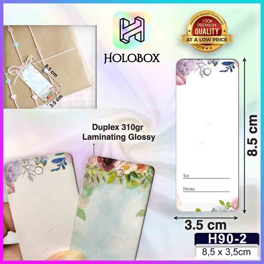 Hangtag|Hangtag murah|Hangtag bunga|Hangtag Flower|H90