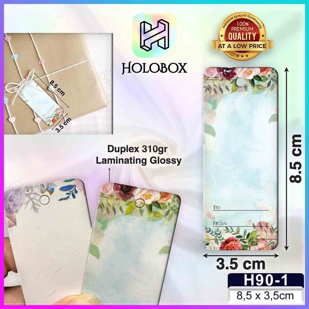 Hangtag|Hangtag murah|Hangtag bunga|Hangtag Flower|H90 - Image 2