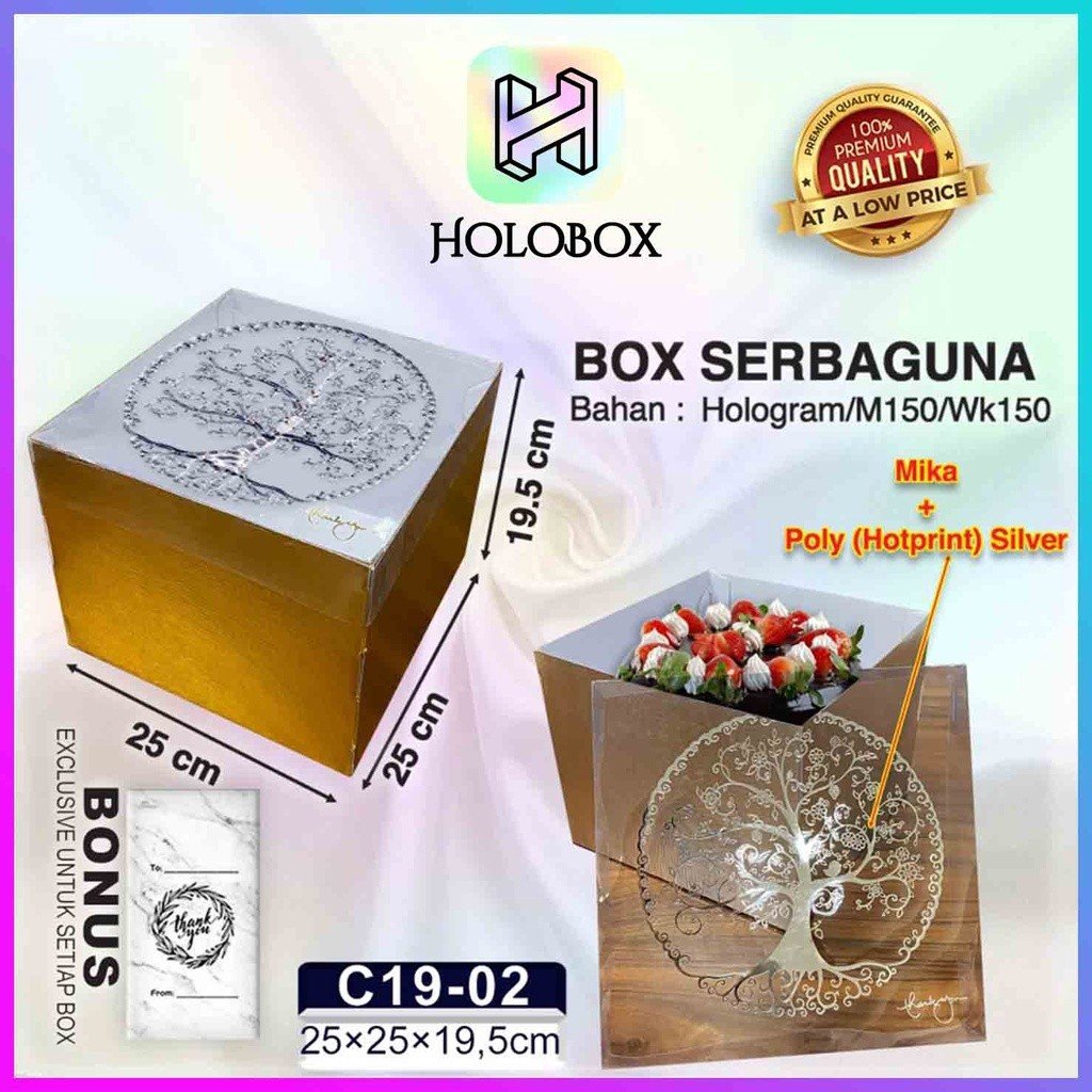 Box Hampers|Kotak Kue|Lebaran|Box Hologram|Kotak Kado|Mika|Box|C19 - Image 3