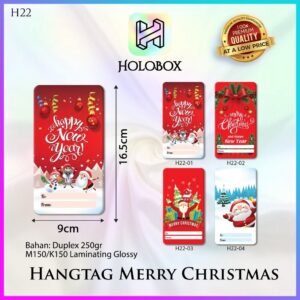Hang Tag Natal – Hang Tag Motif Merry Christmas 9x16.5 | H22