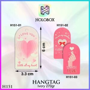 Label Hangtag Valentine Premium Murah Ivory Aksesoris H151