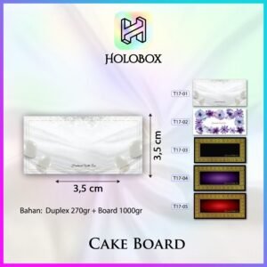Tatakan Kue|Cake Board|Alas Kue|Aksesoris Kue|Persegi|23.5X12|T17
