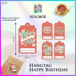 Hangtag|Hangtag Murah|Hangtag Happy Birthday|Hangtag Ulang Tahun|H79