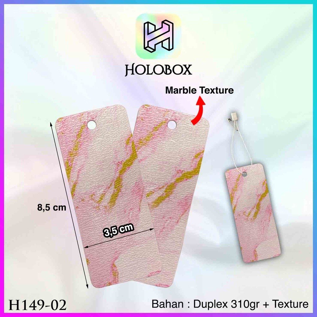 Label Hangtag|Polos|AksesorisMurah|Tekstur Packaging|H149 - Image 3
