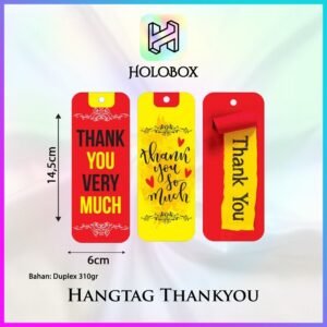 Hangtag Thankyou / Duolex / Murah / Hiasan / Label / Ucapan / Aksesoris / H116
