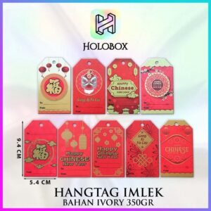 Hang Tag | Label Baju | Hangtag Baju | Hangtag Imlek | Ivory | Murah |  9.4x5.4 H9