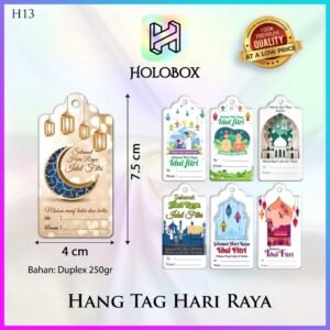 Hangtag | Label Baju | Hangtag Idul Fitri | Duplex | Murah |  7.5x4 H13