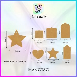 Hangtag Murah |Hangtag kraft | Hangtag polos laminating | Label baju | H3