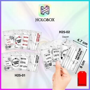 Hang Tag Label baju - Hang Tag Motif 4,7x8 | H25