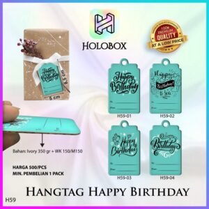 Hangtag - Hangtag Murah - Hangtag Happy Birthday - Hangtag Ulang Tahun - H59